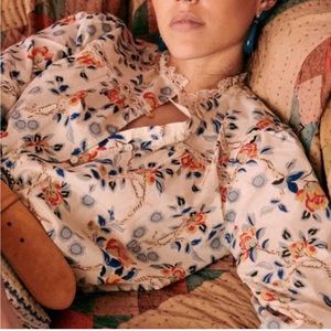 Sezane saskia blouse